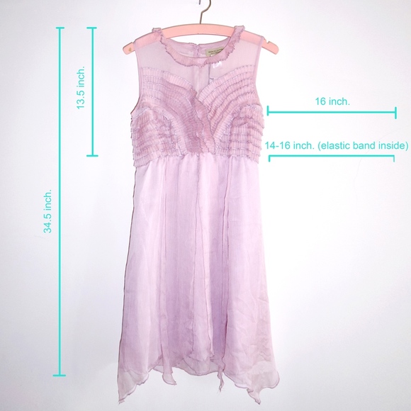 NWT Ruffle Chiffon Cocktail Party Dress - Picture 4 of 7